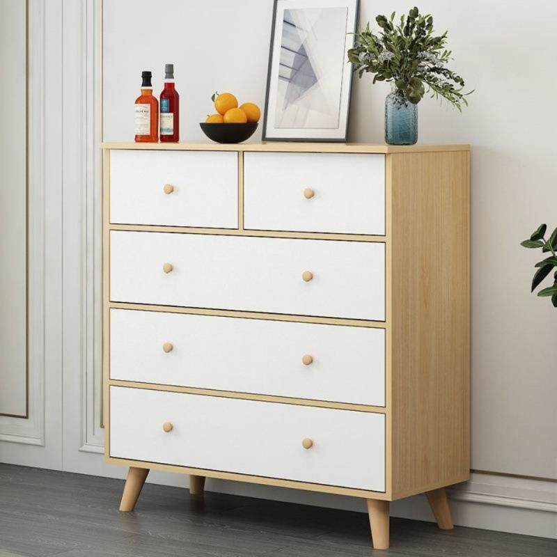 斗柜九斗柜家用卧室储物柜简约五斗橱实木腿抽屉式美甲落地柜
