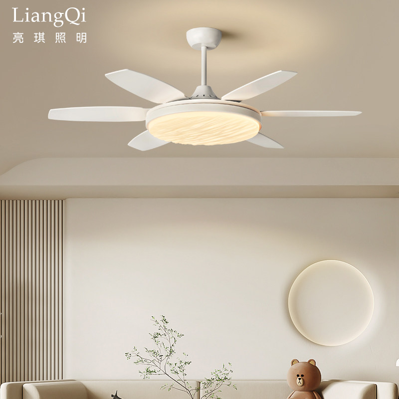 客厅风扇灯2026新款现代简约餐厅吊扇灯家用一体变频护眼吸顶灯,家装灯饰光源,风扇灯,淘宝优惠券,粉丝福利购,淘宝优惠卷