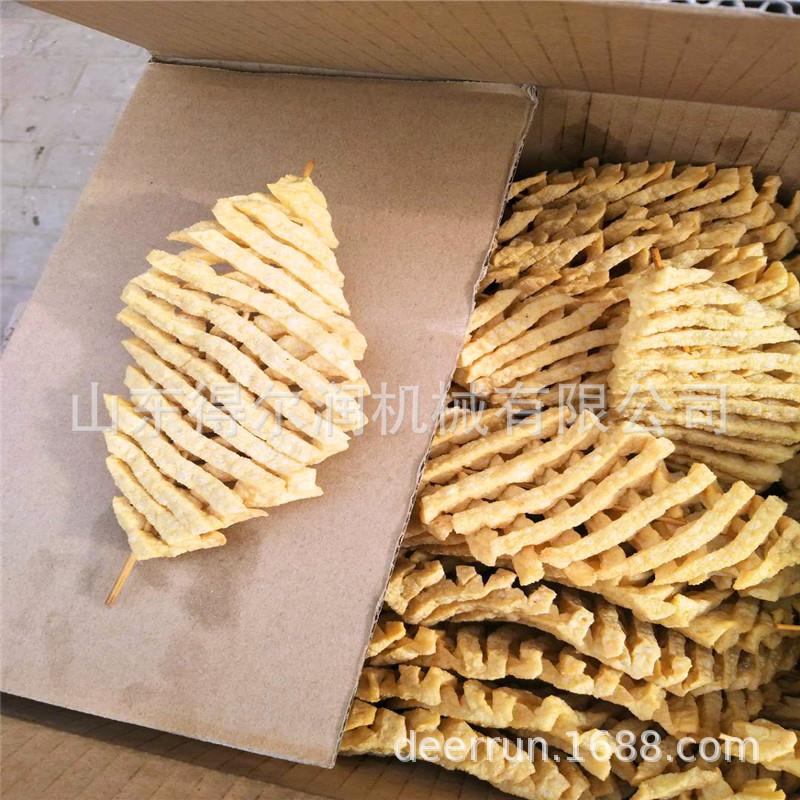 2019畅销款豆泡油炸机 豆腐干油炸设备 全自动兰花串油炸生产线