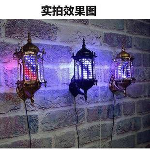 美轉(zhuǎn)燈發(fā)ITG廊轉(zhuǎn)燈店理發(fā)標志箱燈復(fù)古小宮燈發(fā)戶外掛墻防雨