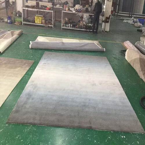 现竹代简约纯手工地毯纤维客丝厅轻奢档高别墅JBL0098渐变色天卧