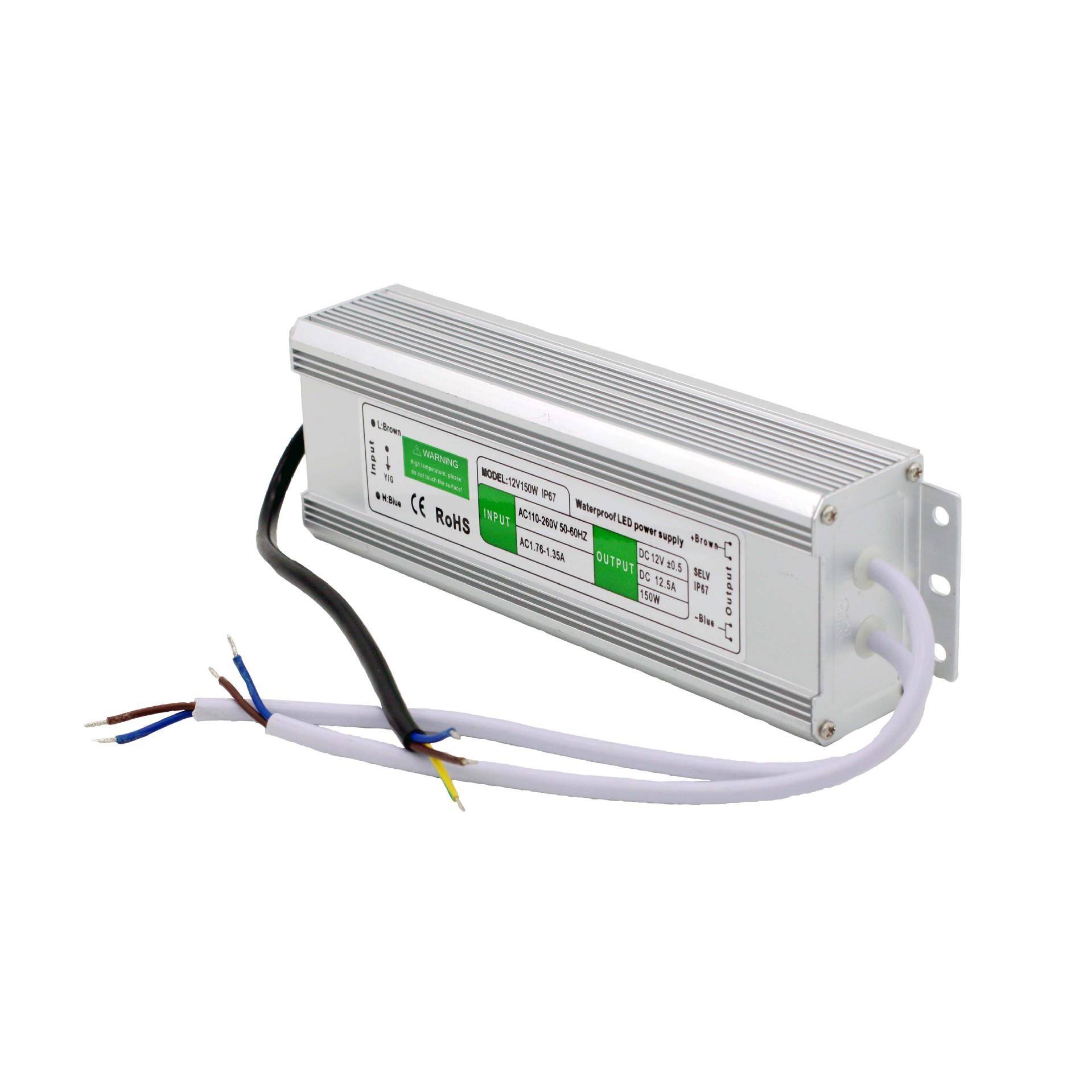 上普12关V150W防ATB水开电源LED防水驱动24V15电0W灯户外防路水源