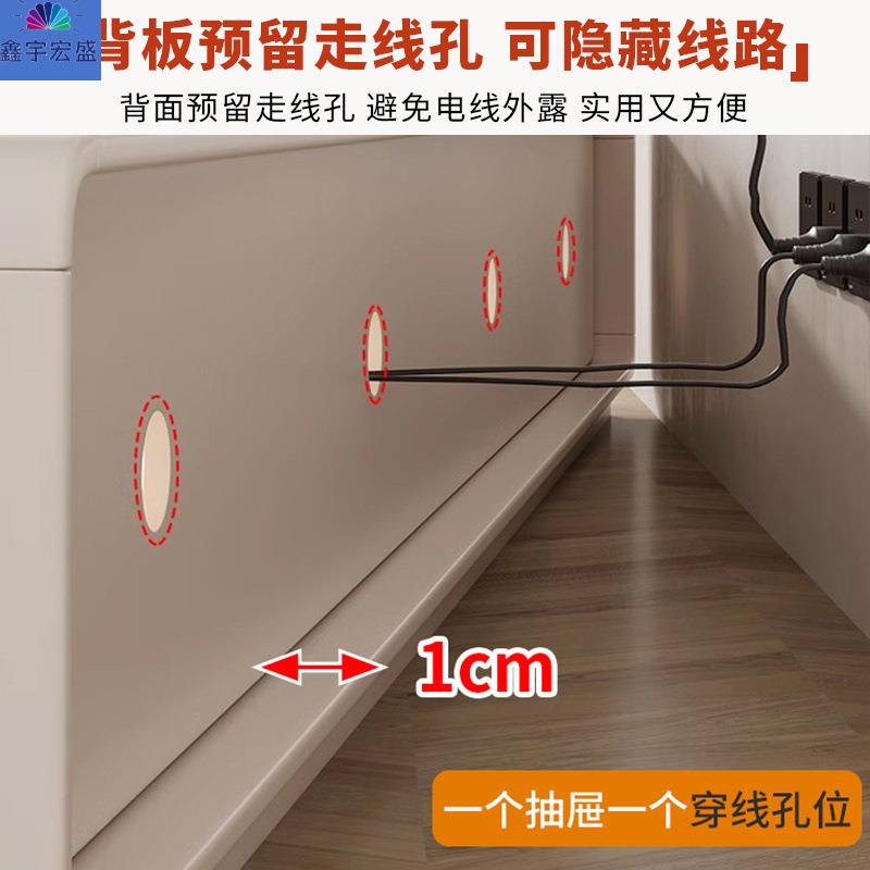 茶几电视AKD组合整柜套奶油电视风落地高档柜带抽屉奶白色收纳储