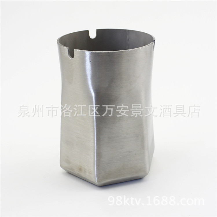 不锈钢创意六角菱形烟灰缸