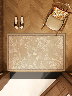 中世纪风格 地垫入口门垫新型可擦可洗Pvc地毯家用室内防滑脚垫可