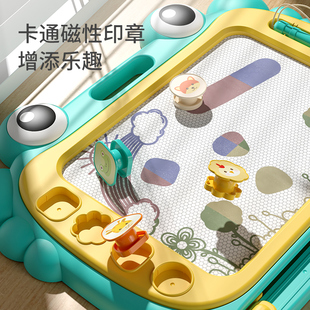 超大儿童画板家用幼儿磁性写字板一岁宝宝2涂鸦3磁力手绘画画玩具