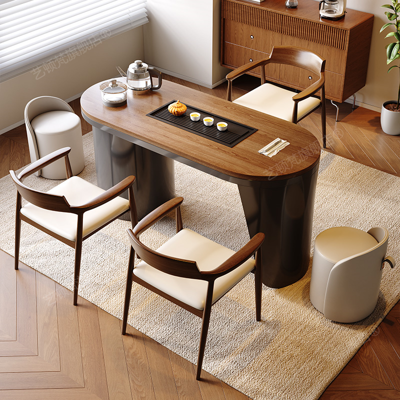 艺顿梵阳台小茶桌新中式