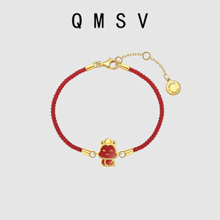 【小灵蛇】S925纯银蛇年红绳手链小众设计高级感生肖蛇手绳本命年