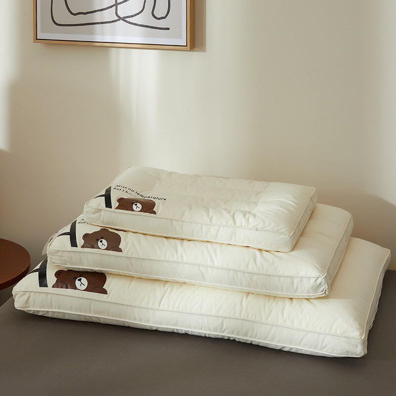 小枕头儿童护颈椎助睡眠学生宿舍单人一只装低整枕芯家用睡觉专用