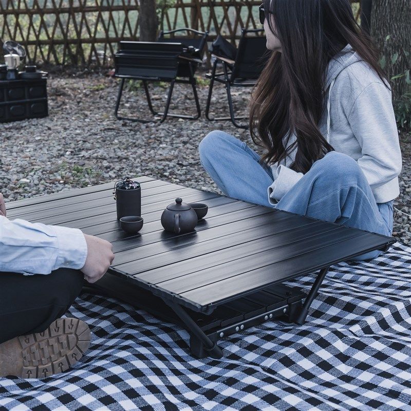佳伦泽户外黑化野营桌铝合金双层升降折叠桌便携式露营野餐蛋卷桌,户外/登山/野营/旅行用品,户外桌子,淘宝优惠券,粉丝福利购,淘宝优惠卷