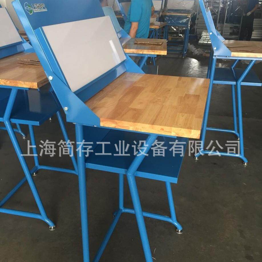 榉木指接操作台 实木看板工作桌 电器厂维修桌 焊接式车间钳工台