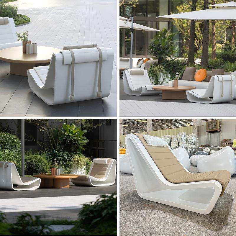 玻璃钢坐凳户外景观美陈桌子FRP椅子异形幼儿园靠背儿童座椅学校