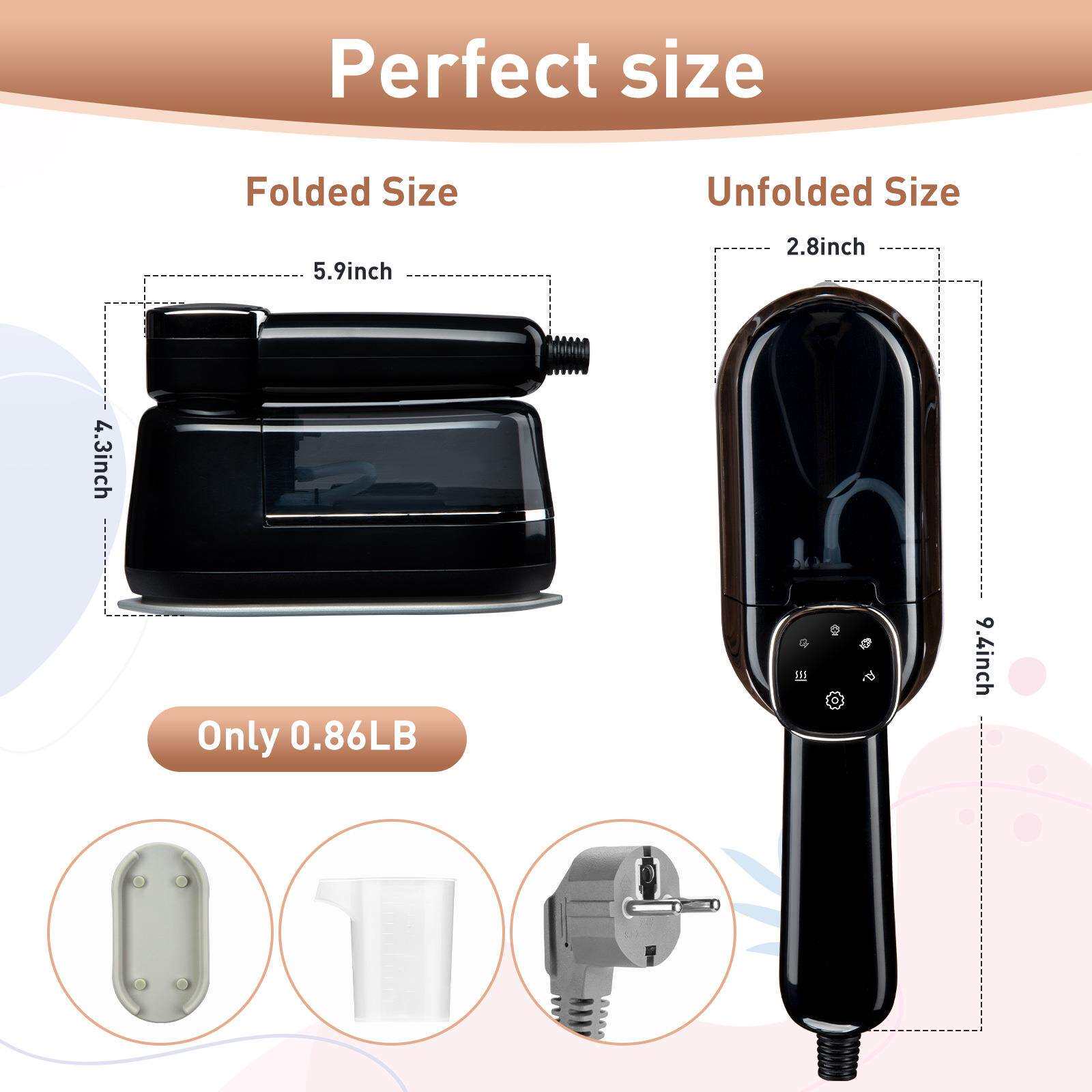 工厂直销新款触摸屏手持挂烫机多档可拆卸水箱电熨斗蒸汽刷亚马逊