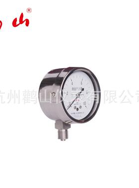 全不锈钢膜盒压力表 YE60BF不锈钢微压表 白色边 膜盒表 厂家直销