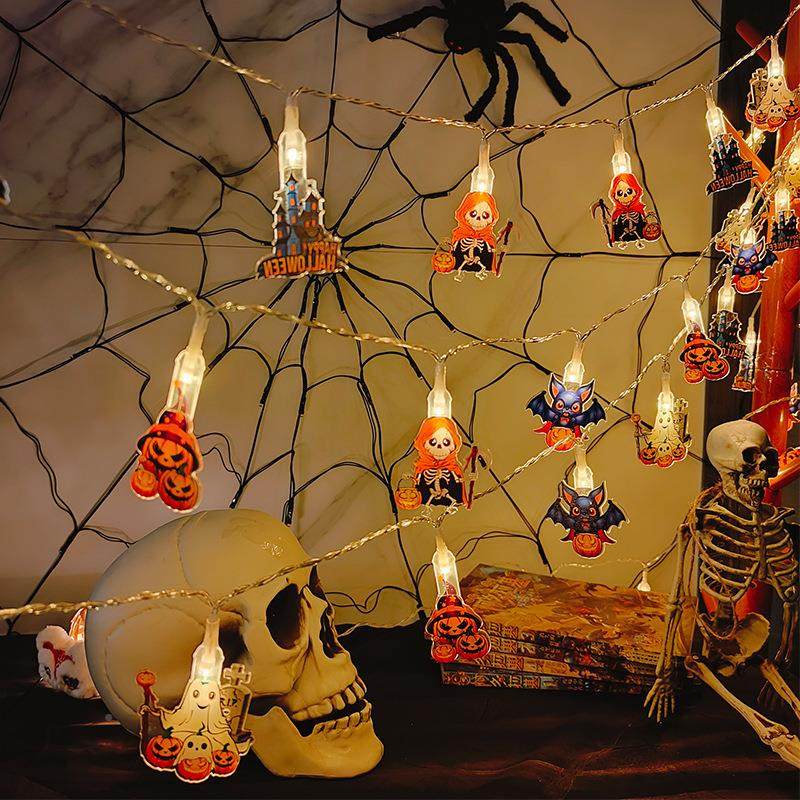 跨境万圣饰节置灯串LD南瓜幽灵彩灯鬼节派WAL对布室内节日氛围装E,节庆用品/礼品,装饰灯,淘宝优惠券,粉丝福利购,淘宝优惠卷