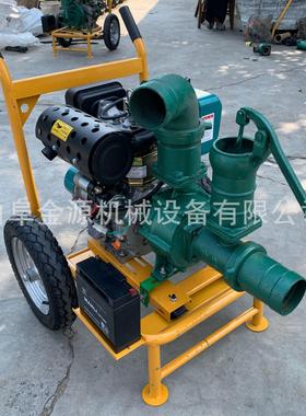 扬程抽水泵 工地防汛排浇灌溉手高地推式单缸高涝压LEF柴油抽水泵