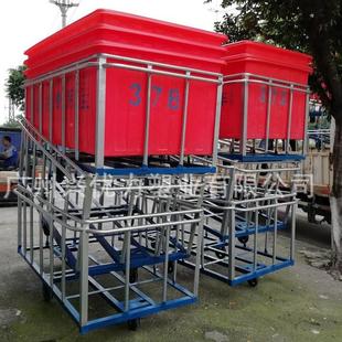 锌水管焊制印染仓库用四推布镀车 纺厂用轮24.9.2纱全新PE水箱推