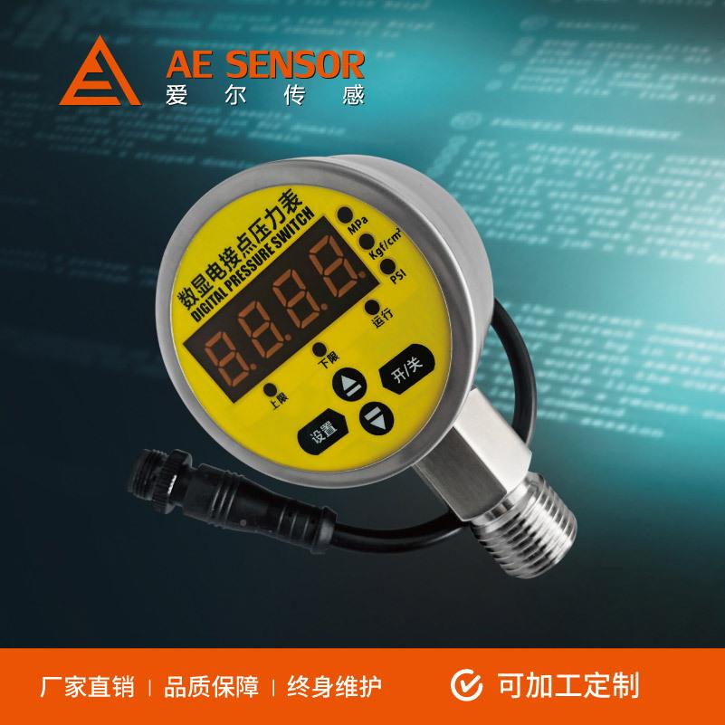 工定制AE-电接P空点压力表AE-P LE厂D数显压力表 真智能电接点压