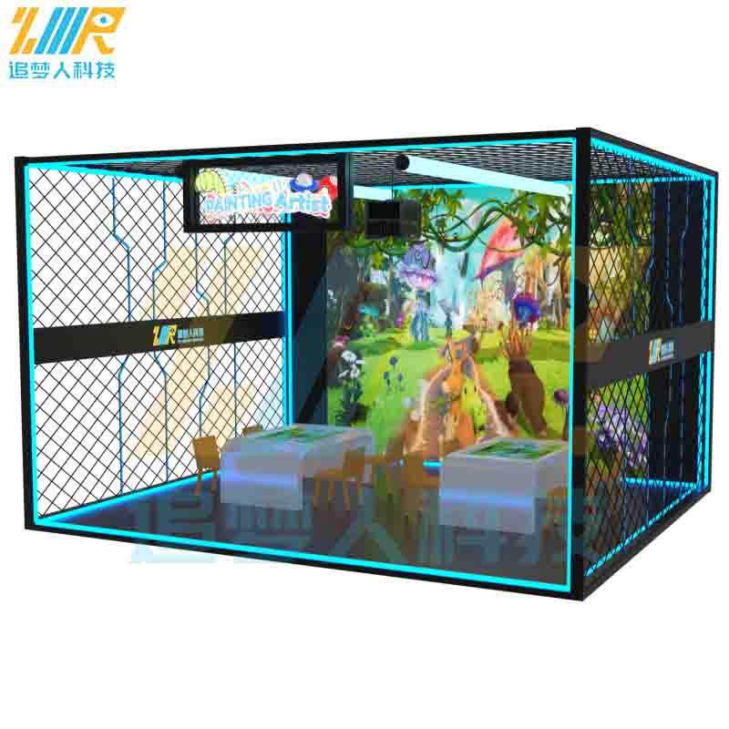 5d全息投影游乐儿童体感互动科技神笔涂鸦画画桌游设备厂家