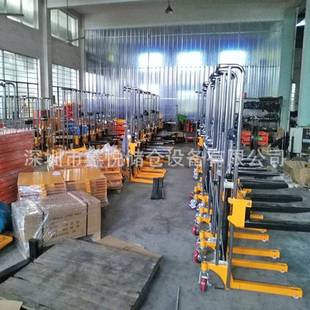 400KG迷你轻型手动堆高车脚踏式 轻型工位车液压升降叉车升降车