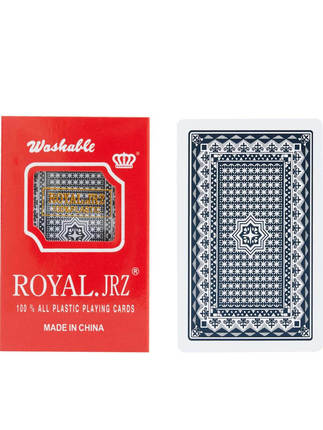 New Royal Sequin Black Single-Pack Pvc Plastic 30 Silk Smooth Back Waterproof and Wear-Resistant Playing Cards for Cross-Border Sales