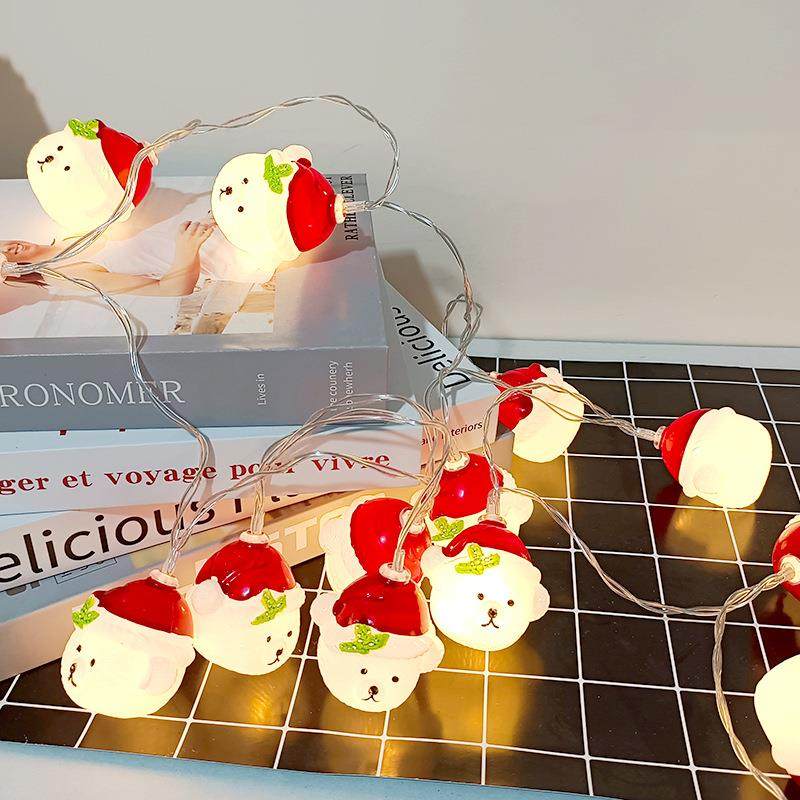 跨境圣诞彩灯leLHFd灯串大量 人圣诞树灯日氛围灯圣诞装老饰节品