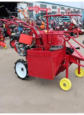 家用玉米收机 柴YEB油单行玉割米收获机 手型扶车带玉小米收割机