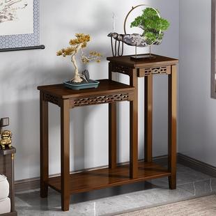 客厅花架实木置物架阳台飘窗台多肉花盆架室内多层落地式 绿萝花台