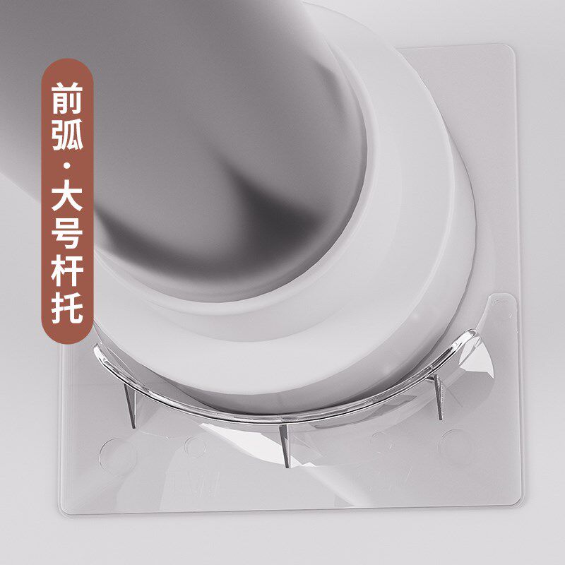 大号窗帘圆杆托钩底n托支架挂钩免打孔家用挂浴帘杆撑伸缩杆固定