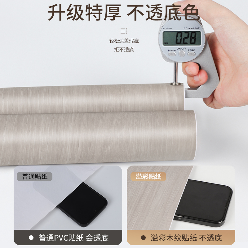 加厚门贴纸木门翻新自粘仿木门y套门框包边贴旧门改造翻新木纹贴