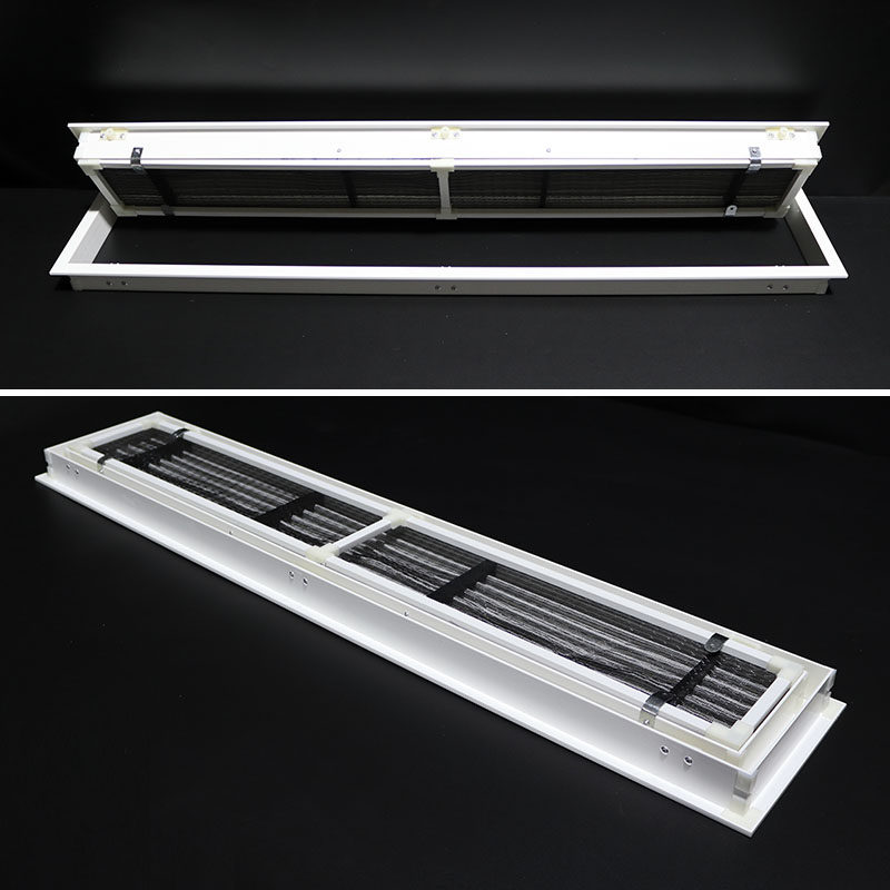 中央空调线型出风口百叶窗风管机C加长面板格栅线条型检修口盖板