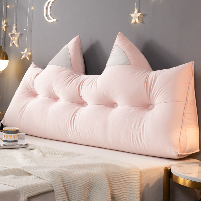 直击少女心 h靠垫床上三角网红床头大靠背公主榻榻米靠枕儿童拆洗