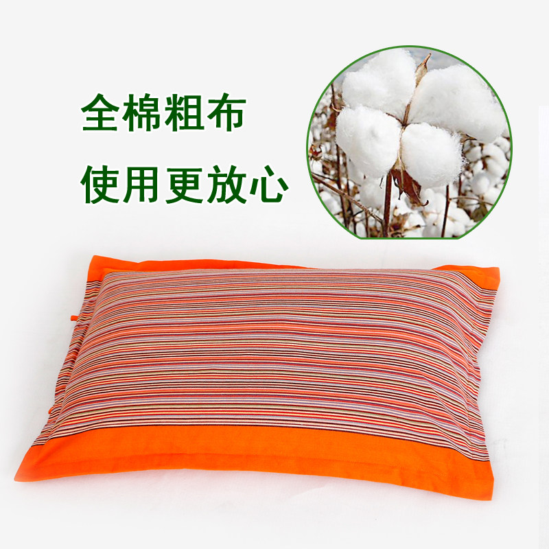 老粗布荞麦枕头睡眠枕q荞麦枕荞麦壳荞麦皮枕芯护颈枕荞麦枕头成