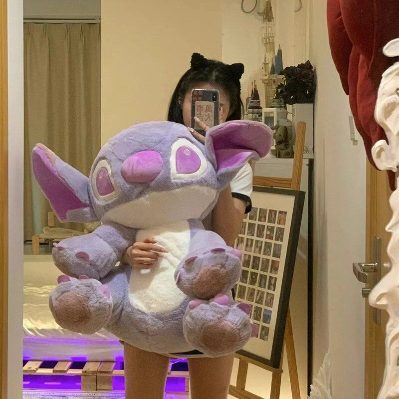 紫色史迪仔c玩偶毛绒玩具史迪奇公仔睡觉抱枕布娃娃情人节生日礼