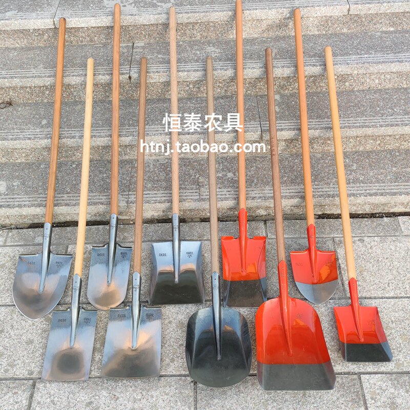 铁锹农用工具锰钢铲子户外园x林家用松土挖土植树钢锹大号木柄铁,农机/农具/农膜,锹,淘宝优惠券,粉丝福利购,淘宝优惠卷