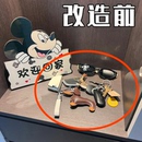 玄关置物架入户钥匙收纳摆件实木挂架桌上装 饰眼镜手表摆放玄关台