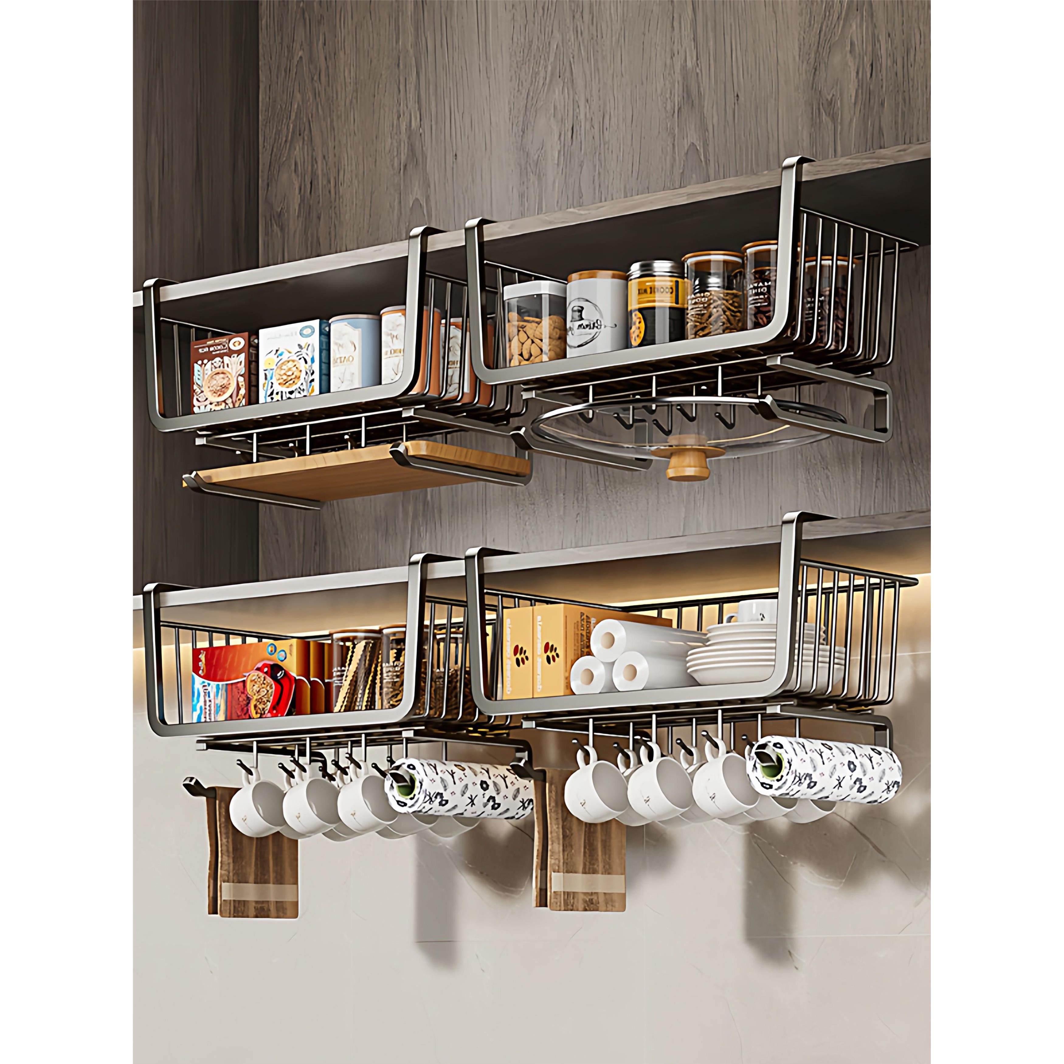 厨房悬挂置物架橱柜下挂篮分层多功能吊柜收纳储物架子水槽沥水袋,厨房/烹饪用具,厨房墙壁置物架/厨房墙壁挂架,淘宝优惠券,粉丝福利购,淘宝优惠卷