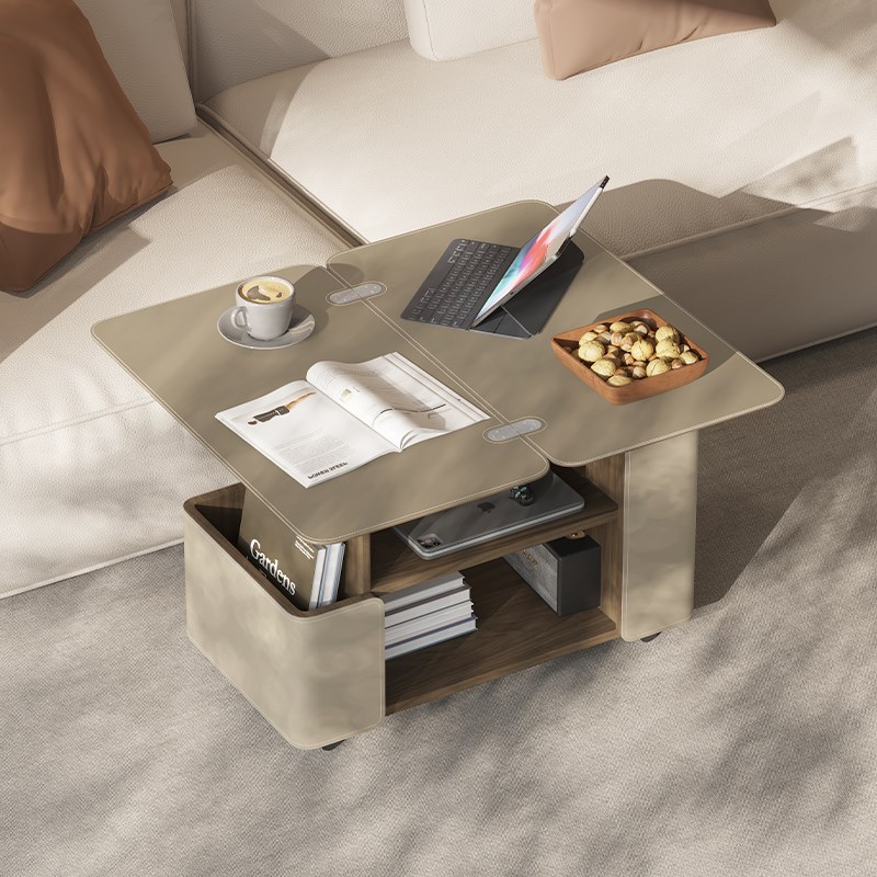 意式客厅小茶几可移动小推车y巴士边几小茶桌沙发侧边柜卧室置物