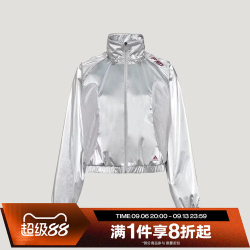 滔搏adidas阿迪达斯三叶草女子运动休闲舒适健身夹克外套KY5755