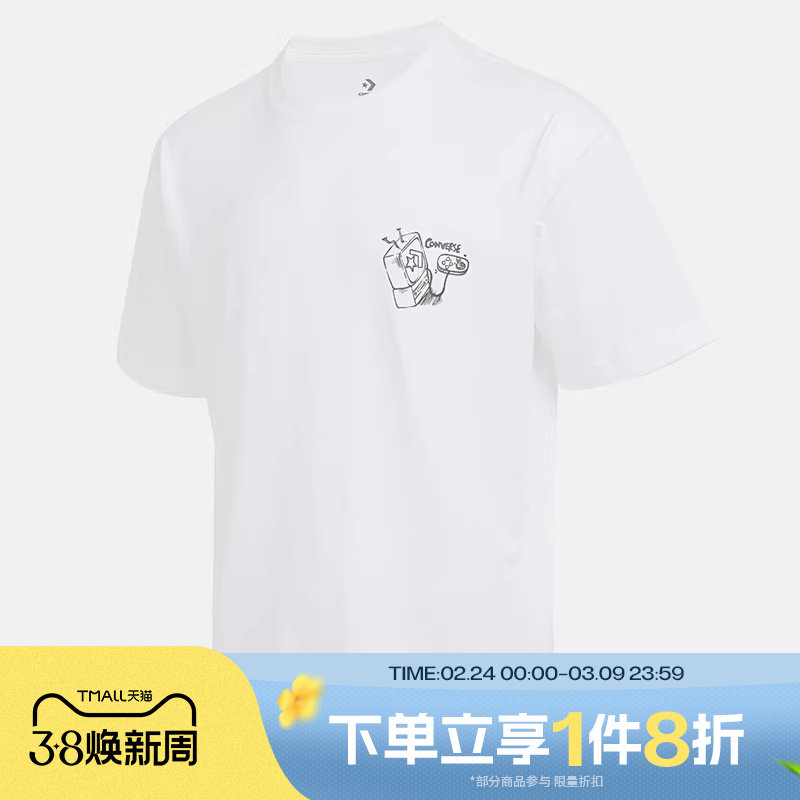 滔搏converse匡威男子运动休闲短袖T恤MCJ646-001