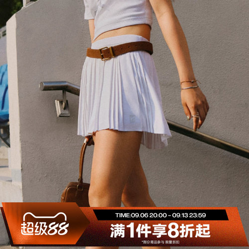 滔搏NIKE耐克女子防走光网球裙运动休闲短裙FZ6513-100
