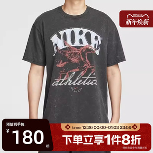 滔搏NIKE耐克男子印花短袖 060 圆领运动T恤IH5070