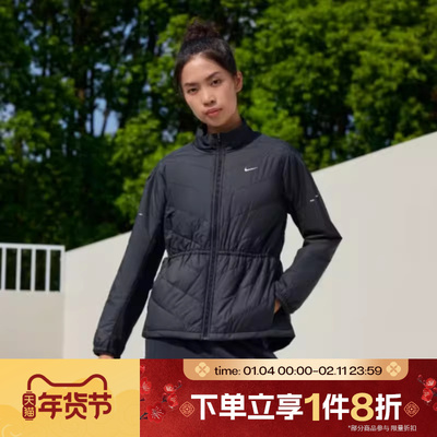滔搏NIKE耐克女子运动休闲保暖立领棉服外套HV2745-010