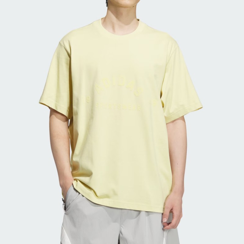 滔搏adidas阿迪达斯男子运动休闲短袖圆领T恤宽松JL6072