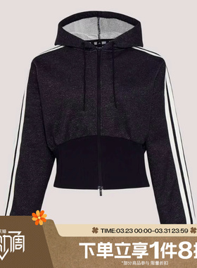 滔搏adidas阿迪达斯女子运动休闲健身夹克连帽外套KX8905