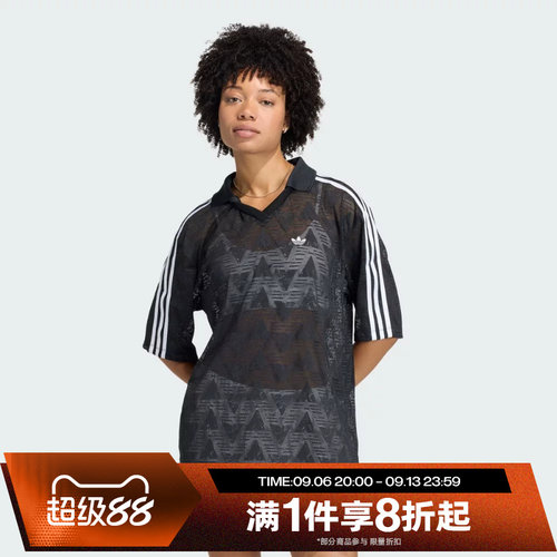 滔搏adidas阿迪达斯三叶草女子运动休闲舒适短袖T恤KD0344