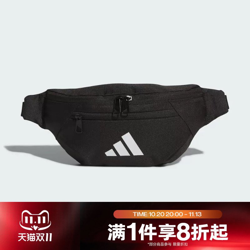 滔搏adidas阿迪达斯男女同款斜挎包手提包拎包运动腰包JM7155