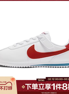 滔搏NIKE耐克男中童CORTEZ魔术贴经典运动休闲鞋DM0951-115