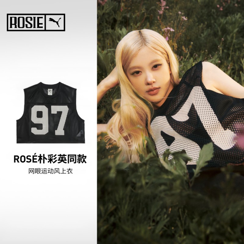 滔搏puma彪马女子ROSÉ Relaxed复古篮球风休闲无袖T恤63380401