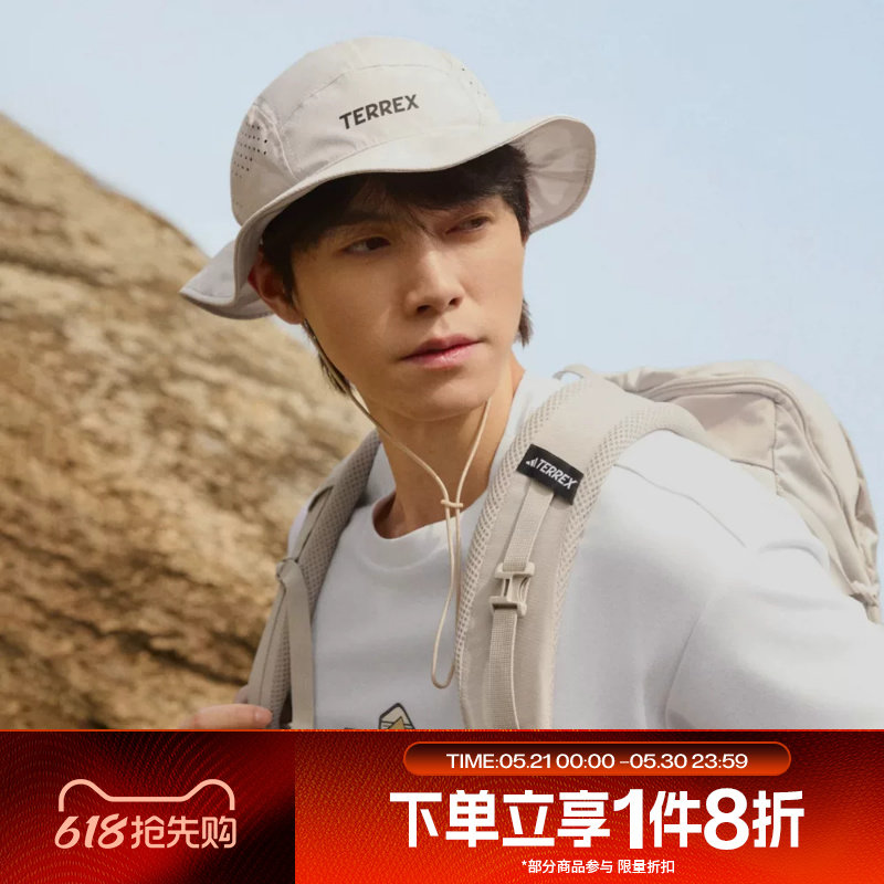滔搏adidas阿迪达斯男女渔夫帽运动遮阳帽休闲帽子JY5687